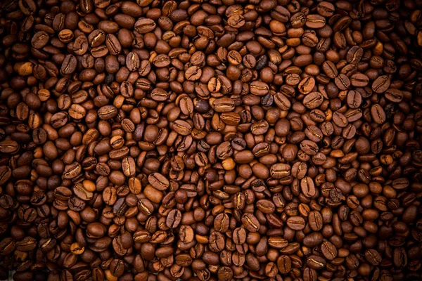Rostade kaffebönor bakgrund — Stockfoto