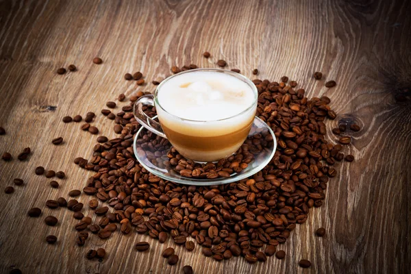 Cup of coffee latte — Stock Photo, Image