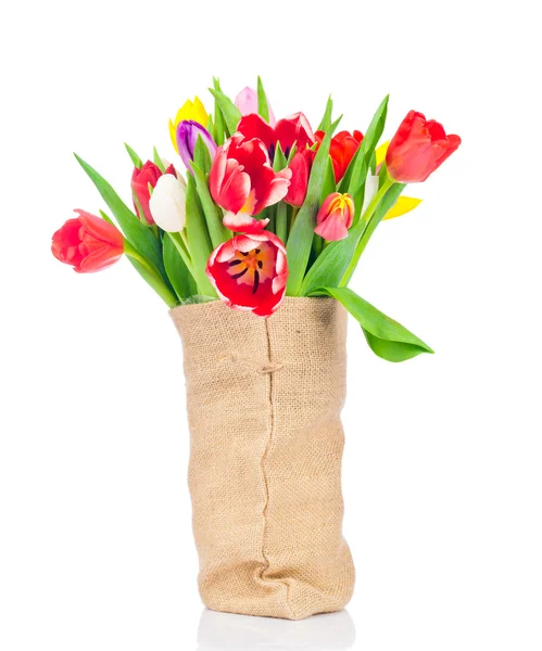 Tulips in the sack — Stock Photo, Image