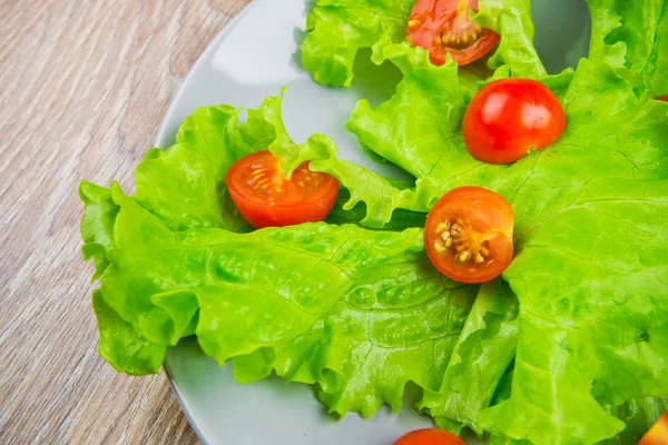 Bio zeleninový salát — Stock fotografie