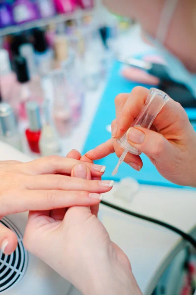 Manicure em processo — Fotografia de Stock