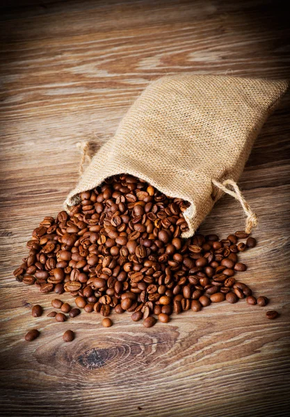 Worek ziaren kawy — Zdjęcie stockowe