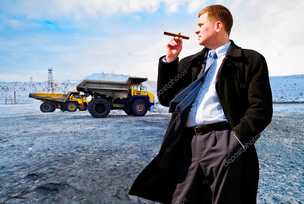Businessman with cigar