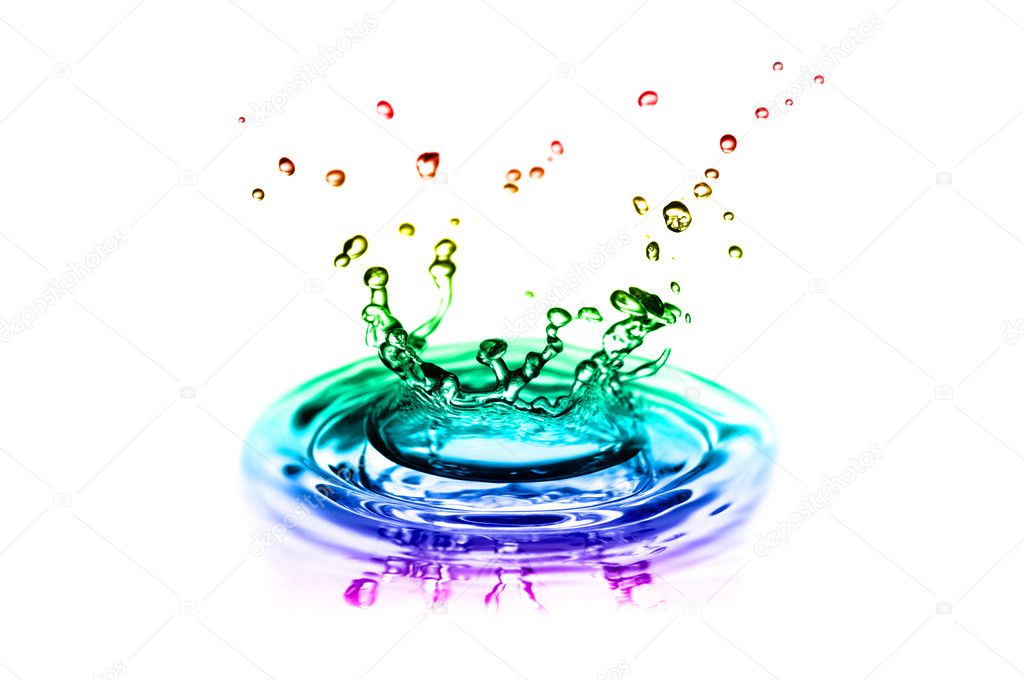 Multicolor splash — Stock Photo © Vitaly.R #50202943