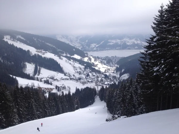 Skiën in Oostenrijk, salzburg — Stockfoto