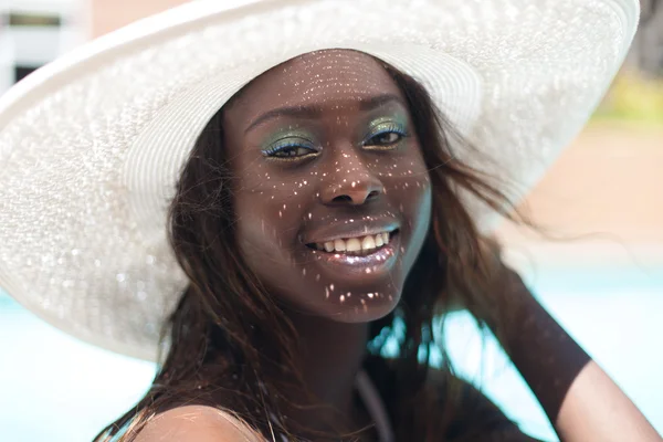 witte zomer hoedBeyaz yaz şapka