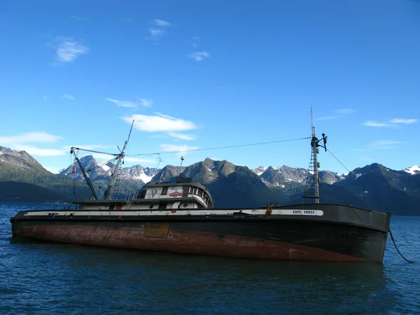 Sinking boat in Alaska