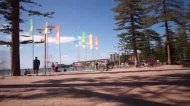meşgul beach promenade Timelapse