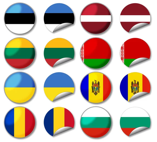 Bandiere nazionali — Foto Stock