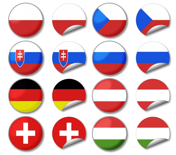 Bandeiras nacionais — Fotografia de Stock