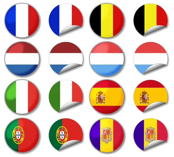 National flags — Stock Photo, Image