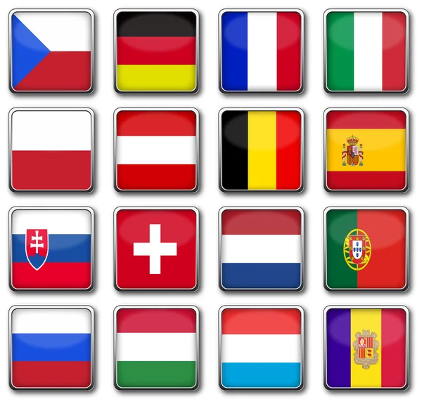 Bandiere nazionali — Foto Stock