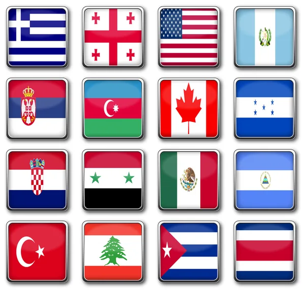 National flags — Stock Photo, Image