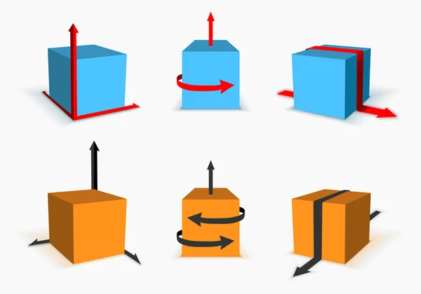 Box with arrow — Stock Vector