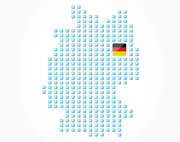 Carte de l'Allemagne — Image vectorielle
