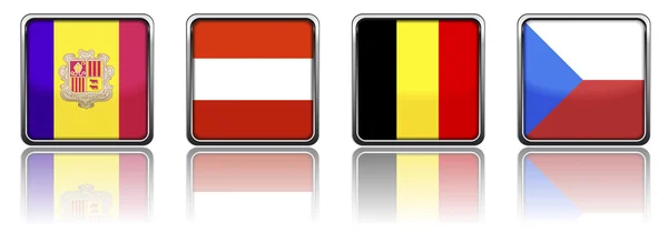 Nationsflaggor — Stockfoto
