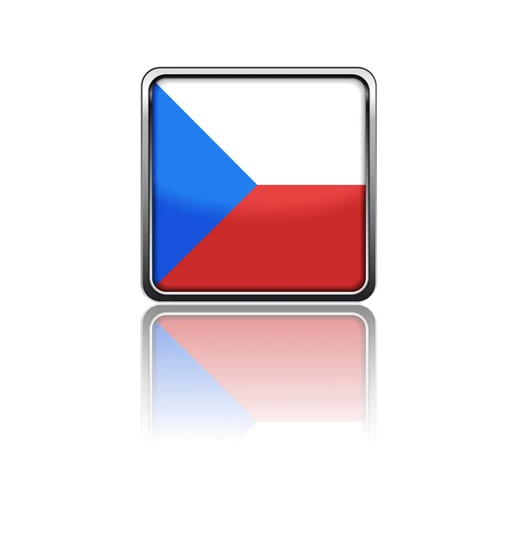 捷克共和国的国旗 — 图库矢量图片