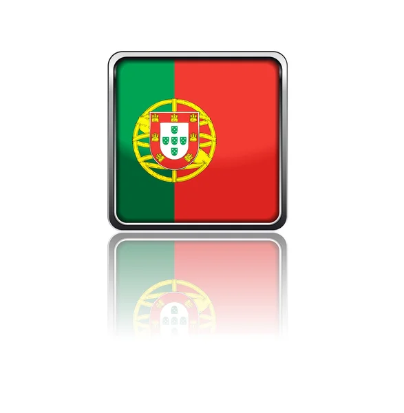 Nationella flagga portugal — Stock vektor