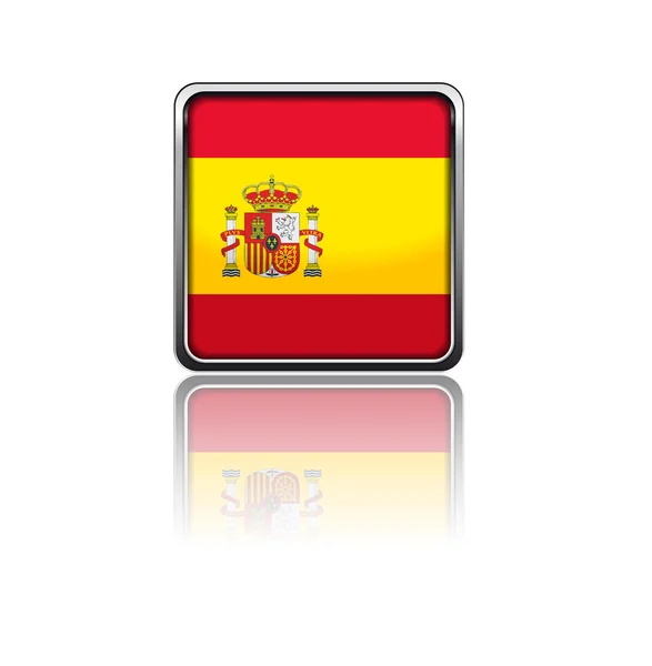 Bandeira nacional de Espanha — Vetor de Stock