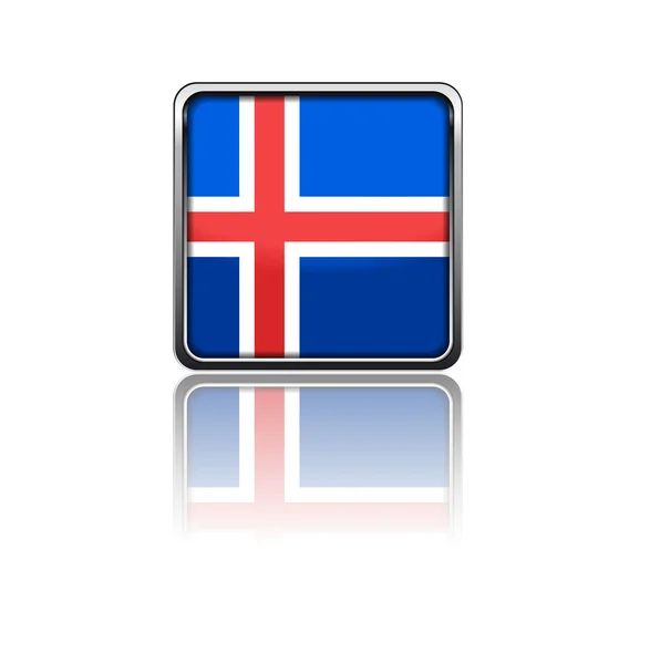 National flag of Iceland — Stock Vector
