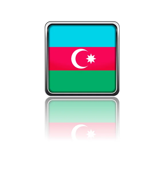 Bandera nacional de Azerbaiyán — Vector de stock