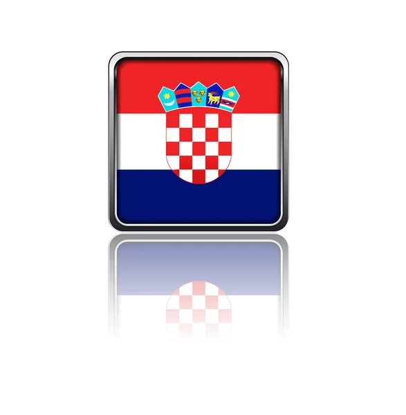 Kroatiens nationella flagga — Stock vektor