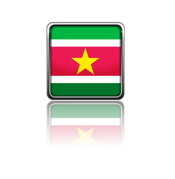 Nationalflagge Surinams — Stockvektor