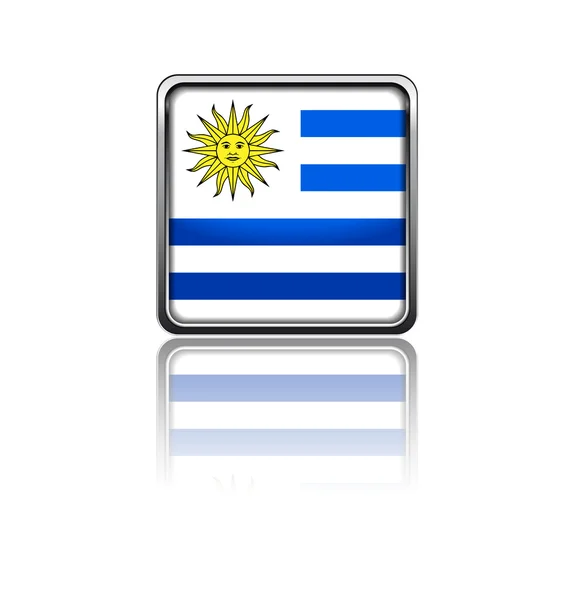 乌拉圭的国旗 — 图库矢量图片