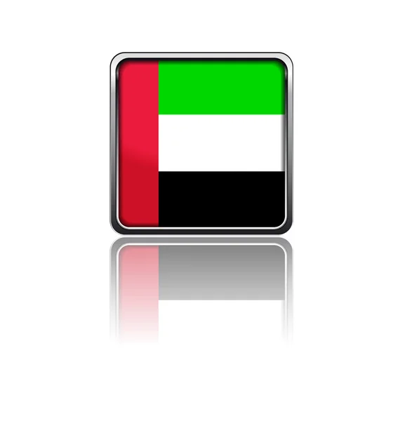 Bandiera nazionale degli Emirati Arabi Uniti — Vettoriale Stock