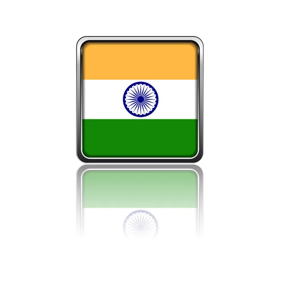 Indiens nationella flagga — Stock vektor