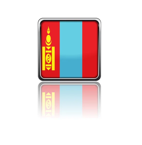 Bandera nacional de Mongolia — Vector de stock