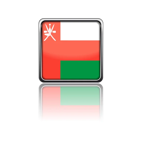 Bandiera nazionale dell'Oman — Vettoriale Stock