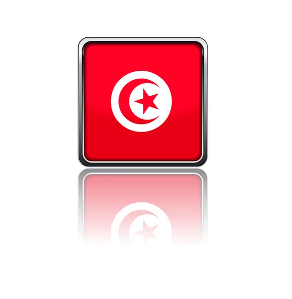 突尼斯的国旗 — 图库矢量图片