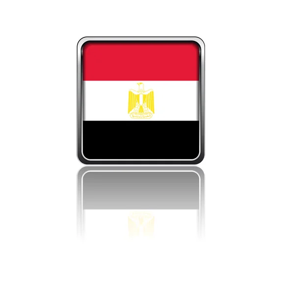 Egyptens nationella flagga — Stock vektor