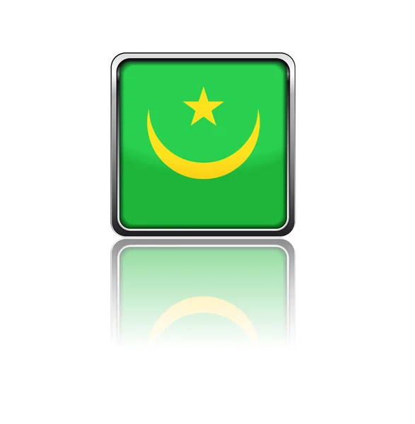 モーリタニアの国旗 — ストックベクタ