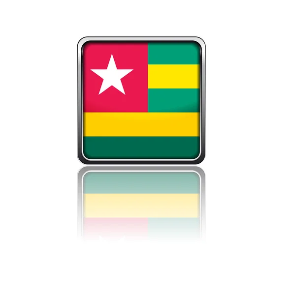 Nationalflagge von Togo — Stockvektor