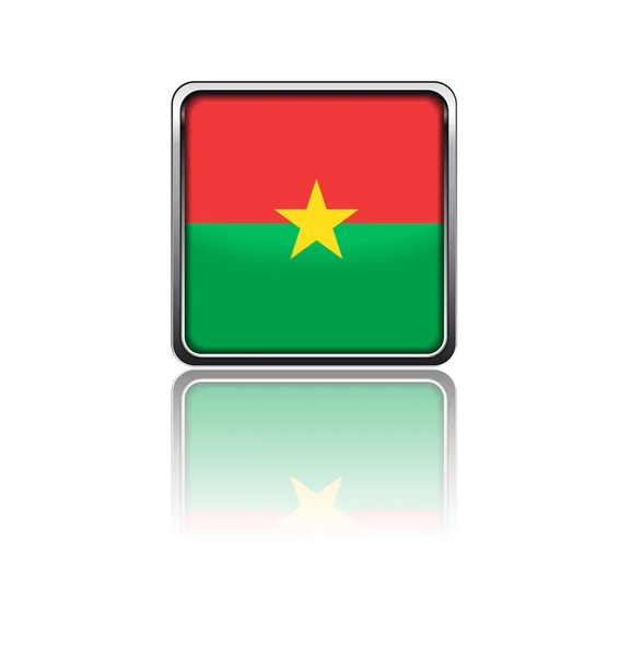 Bandera nacional de Burkina Faso — Vector de stock