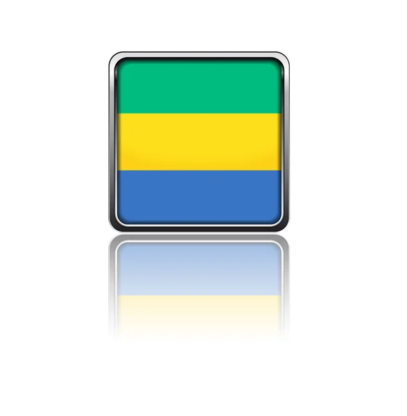 Nationale vlag van Gabon — Stockvector