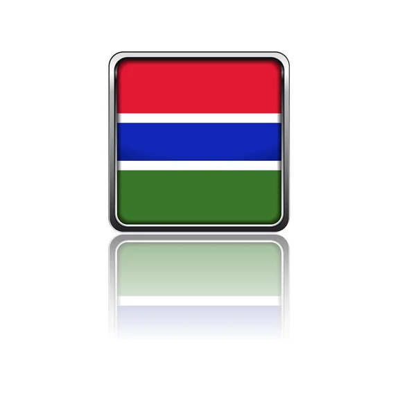 Flaga narodowa Gambii — Wektor stockowy