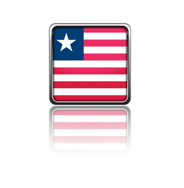 Bandera nacional de Liberia — Vector de stock