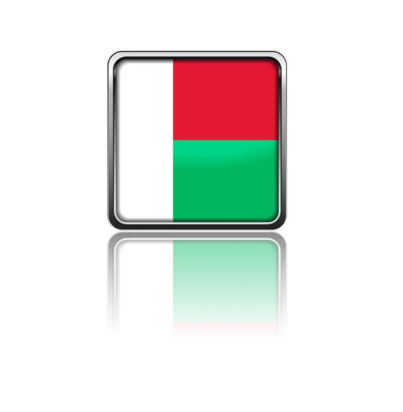Bandiera nazionale del Madagascar — Vettoriale Stock