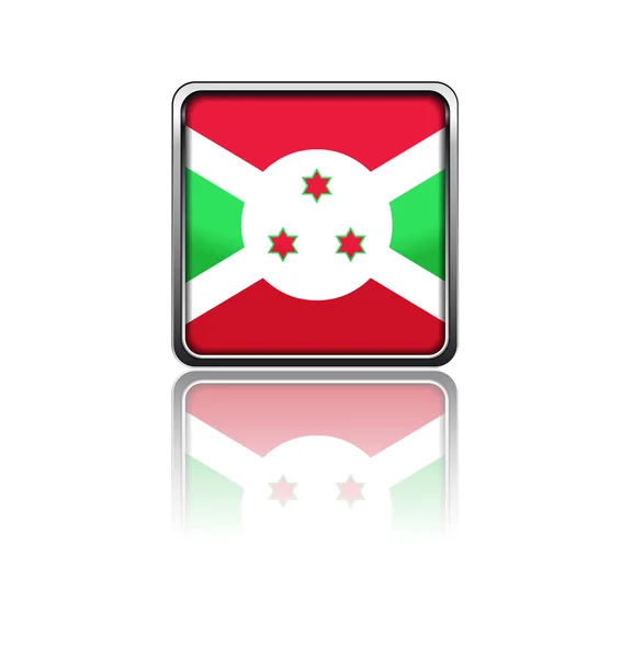 National flag of Burundi — Stock Vector