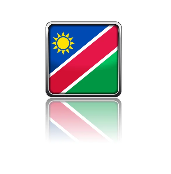 Bandera nacional de Namibia — Vector de stock