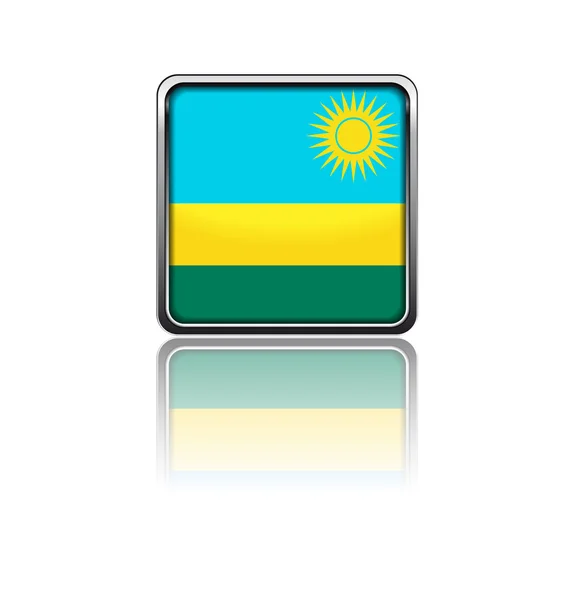卢旺达的国旗 — 图库矢量图片