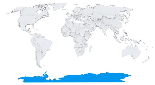 Mapa de colisão do mundo — Fotografia de Stock