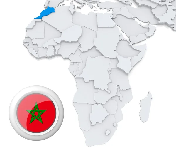 Peta Afrika. — Stok Foto