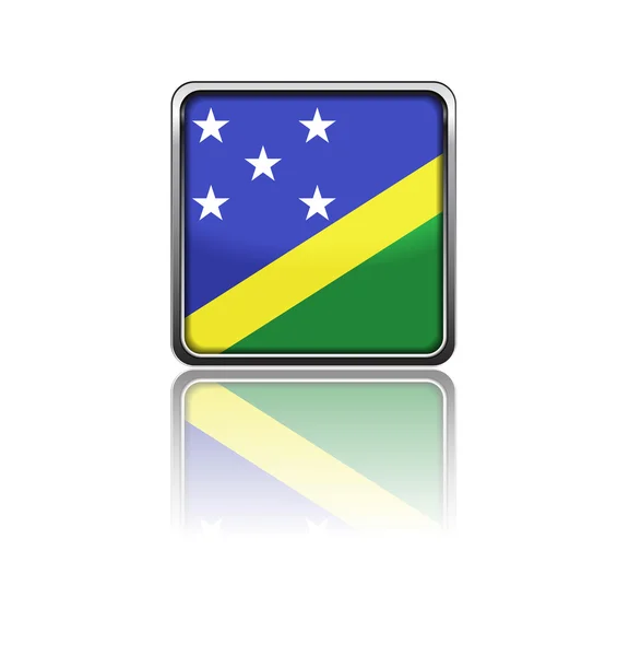 Nationalflagge der Insel Salomon — Stockfoto