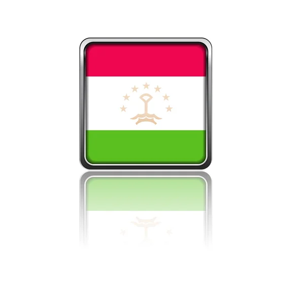 Nationella flagga Tadzjikistan — Stockfoto