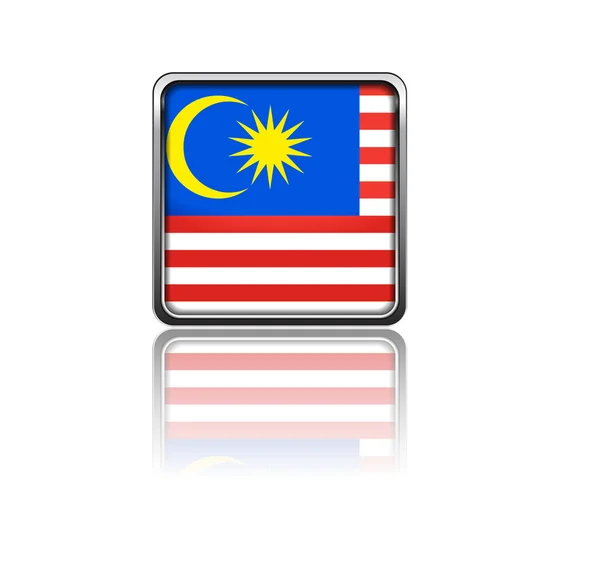 National flag of Malaysia — Stock Photo, Image