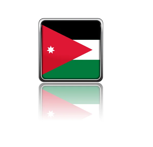 Jordanische Nationalflagge — Stockfoto